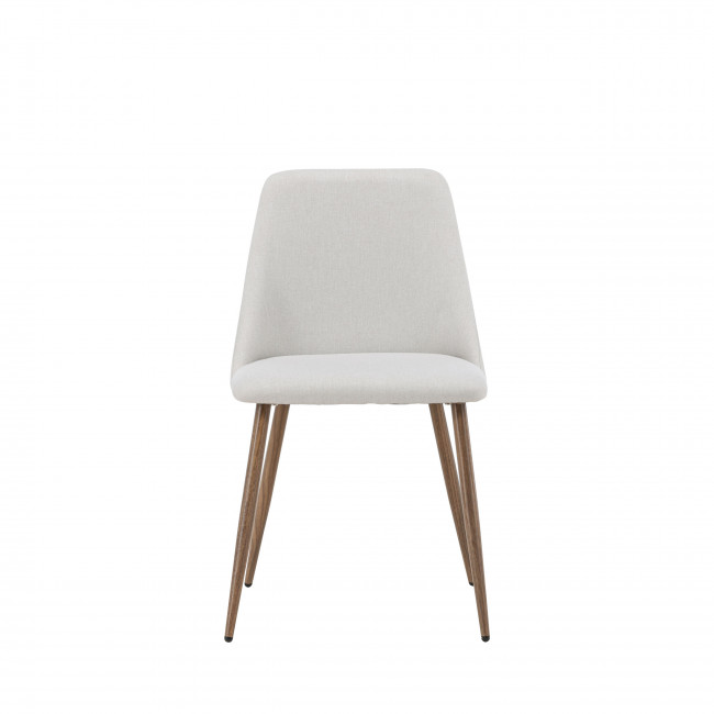 Night - Lot de 2 chaises en tissu et métal