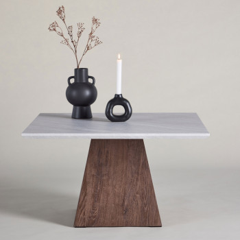 Cael - Table basse carrée en bois 80x80cm