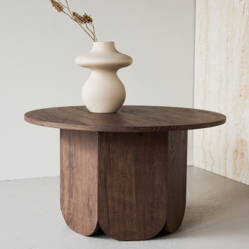 Tekla - Table basse ronde en bois ø80cm