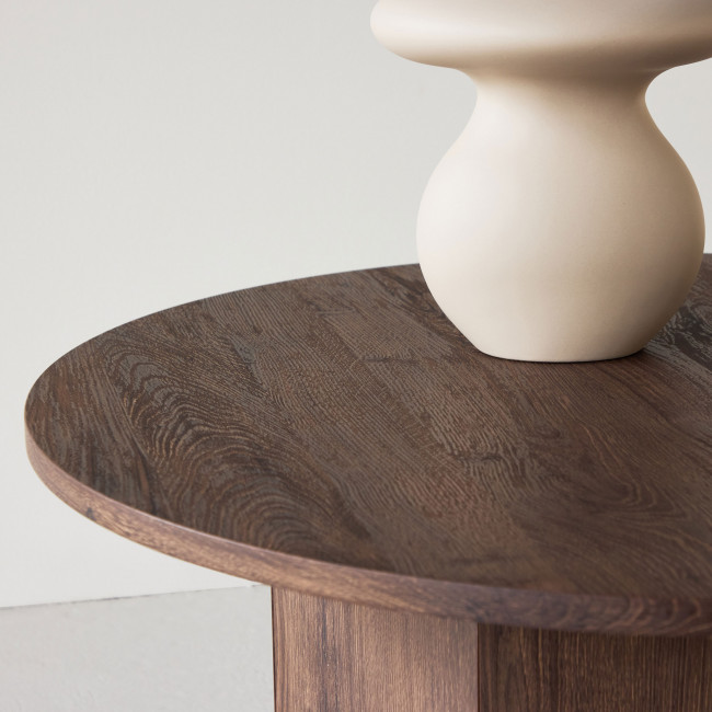 Tekla - Table basse ronde en bois ø80cm