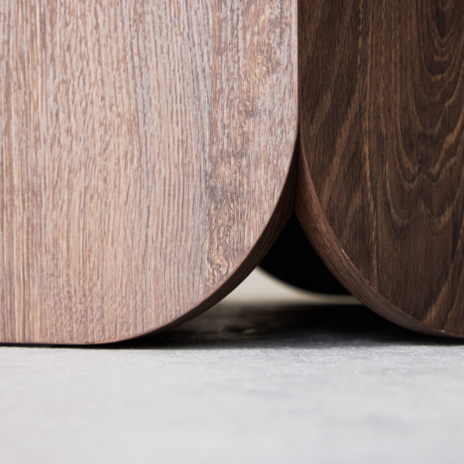 Tekla - Table basse ronde en bois ø80cm