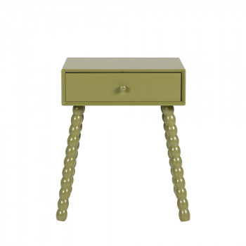 Enko - Table de chevet 1 tiroir en bois 