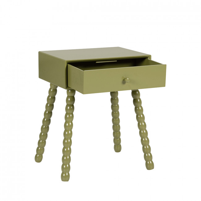 Enko - Table de chevet 1 tiroir en bois 