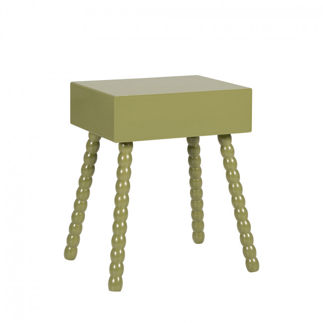 Enko - Table de chevet 1 tiroir en bois 