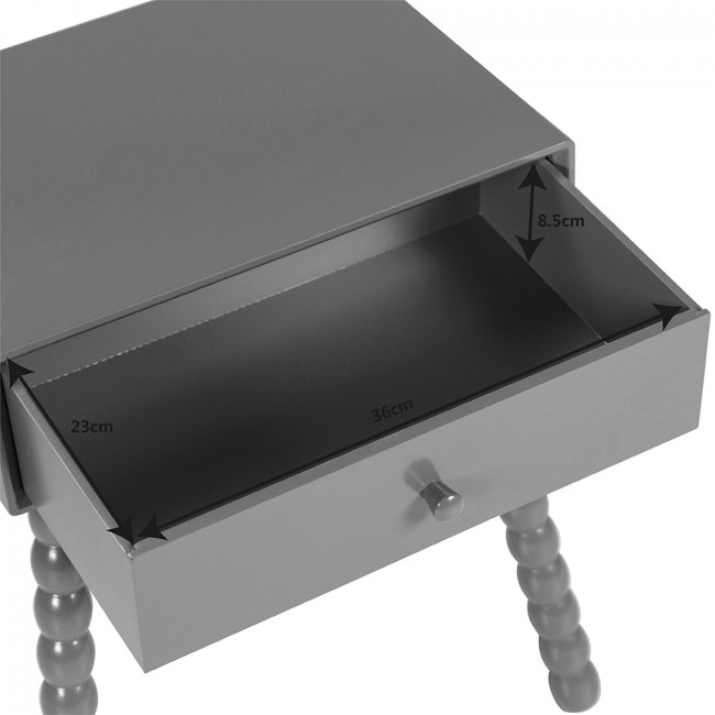 Enko - Table de chevet 1 tiroir en bois 