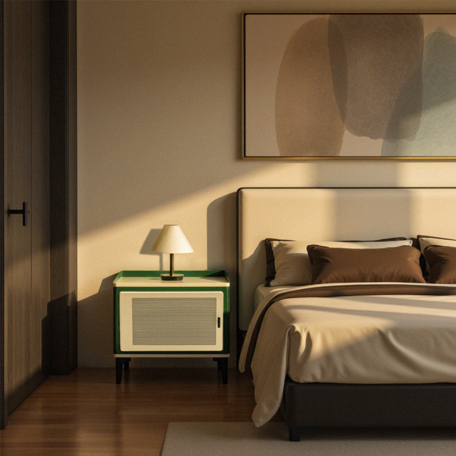 Vintagio - Table de chevet 1 porte en métal