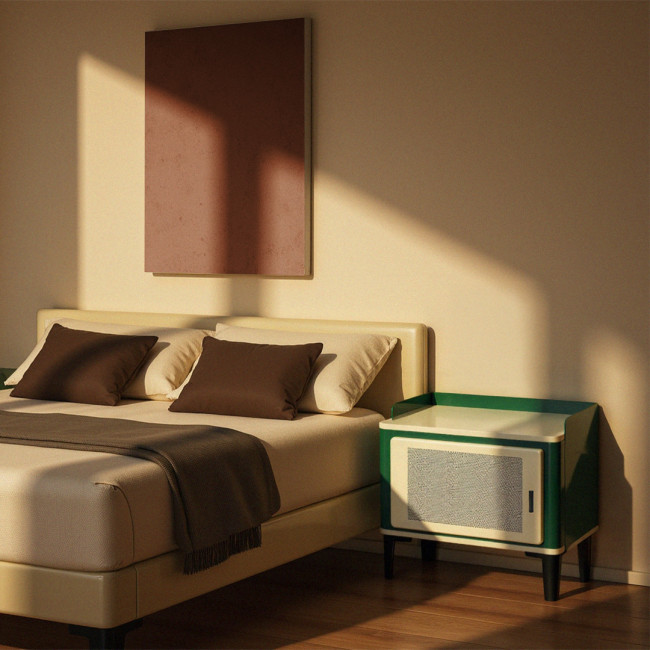 Vintagio - Table de chevet 1 porte en métal