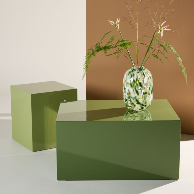 York - Table d'appoint carrée en bois 40x40cm