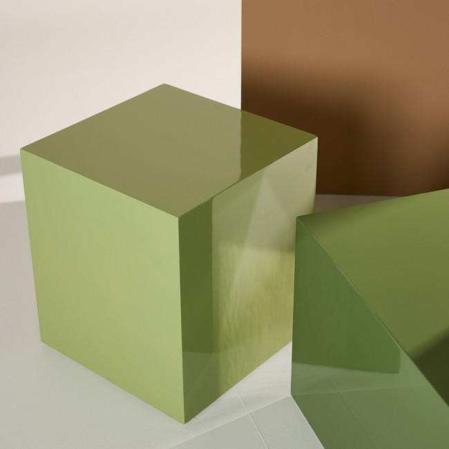 York - Table d'appoint carrée en bois 40x40cm