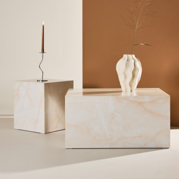 York -  Table basse effet marbre