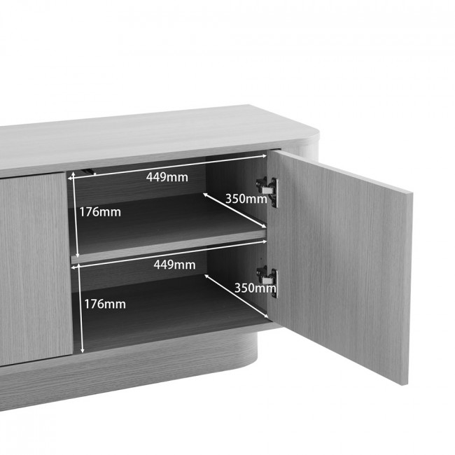 Navan - Meuble tv 3 portes en bois L160cm