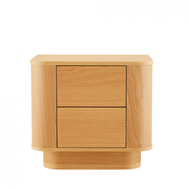 Navan - Table de chevet 2 tiroirs en bois