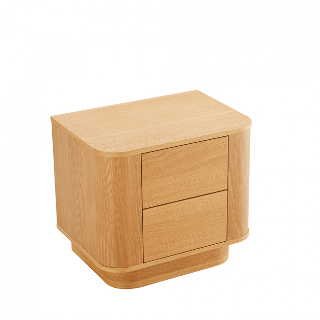 Navan - Table de chevet 2 tiroirs en bois