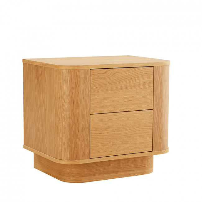 Navan - Table de chevet 2 tiroirs en bois