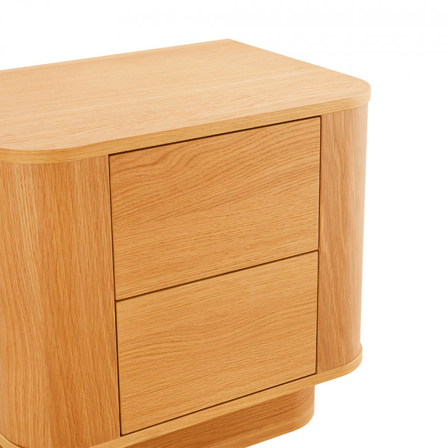 Navan - Table de chevet 2 tiroirs en bois