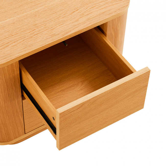 Navan - Table de chevet 2 tiroirs en bois