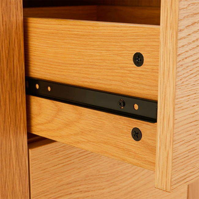 Navan - Table de chevet 2 tiroirs en bois