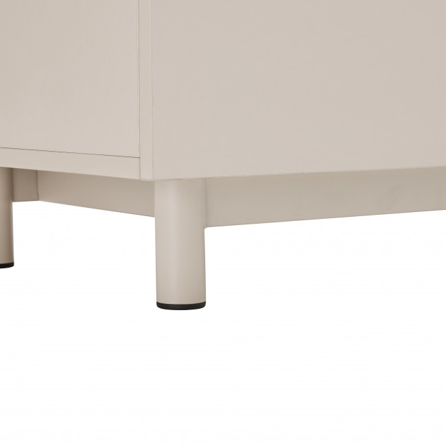 Stanley - Meuble TV 2 portes en bois et métal L160cm