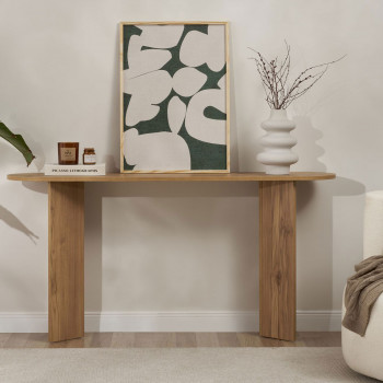 Sam - Console ovale en bois L150cm