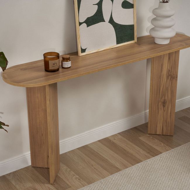 Sam - Console ovale en bois L150cm