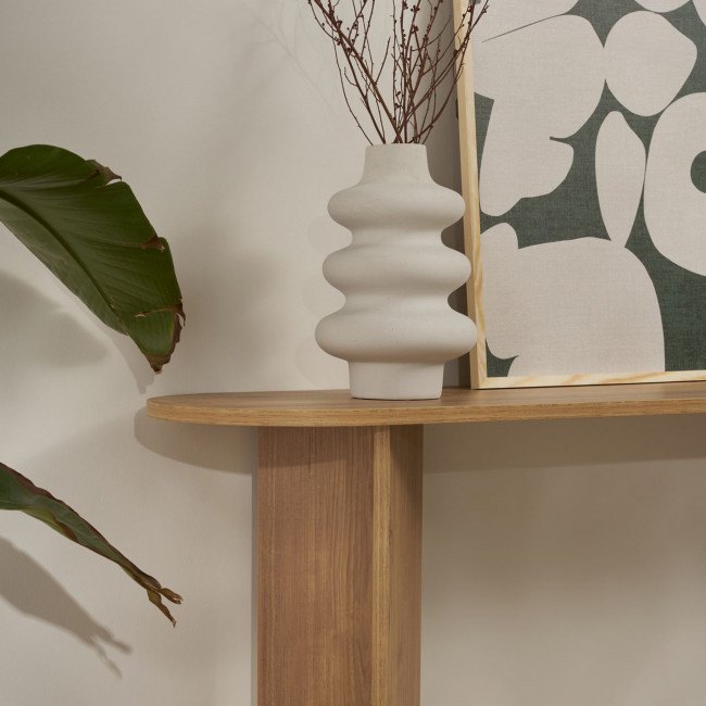 Sam - Console ovale en bois L150cm