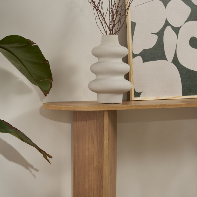 Sam - Console ovale en bois L150cm