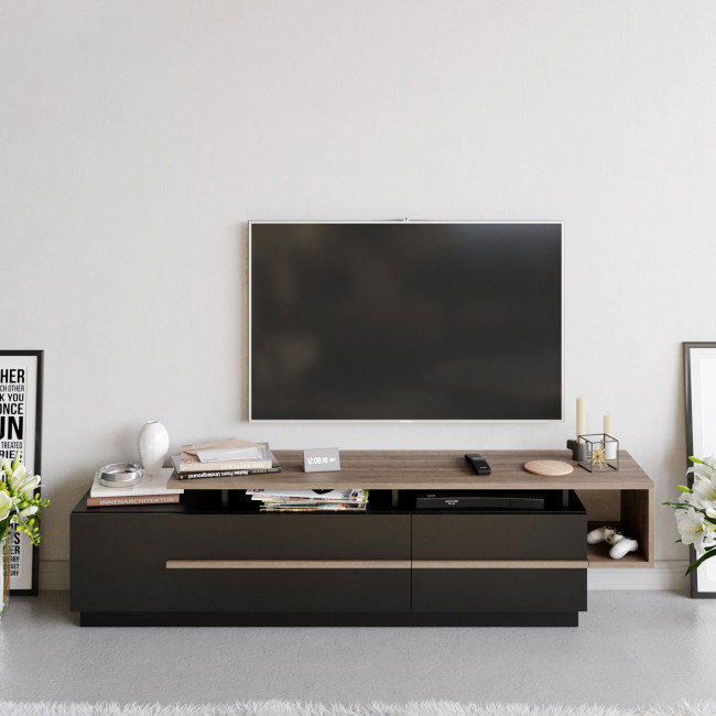 Axis - Meuble TV 2 portes en bois L180cm