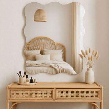 Halo - Miroir aux bords ondulés 45x60cm
