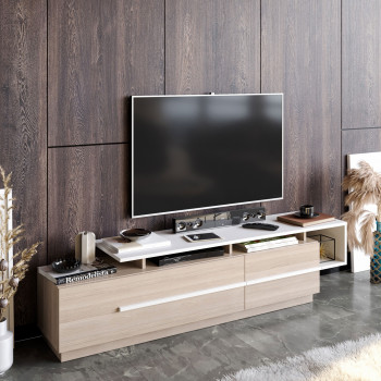 Axis - Meuble TV 2 portes en bois L180cm