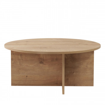 Soho - Table basse ronde en bois ø90cm