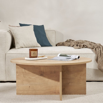 Soho - Table basse ronde en bois ø90cm
