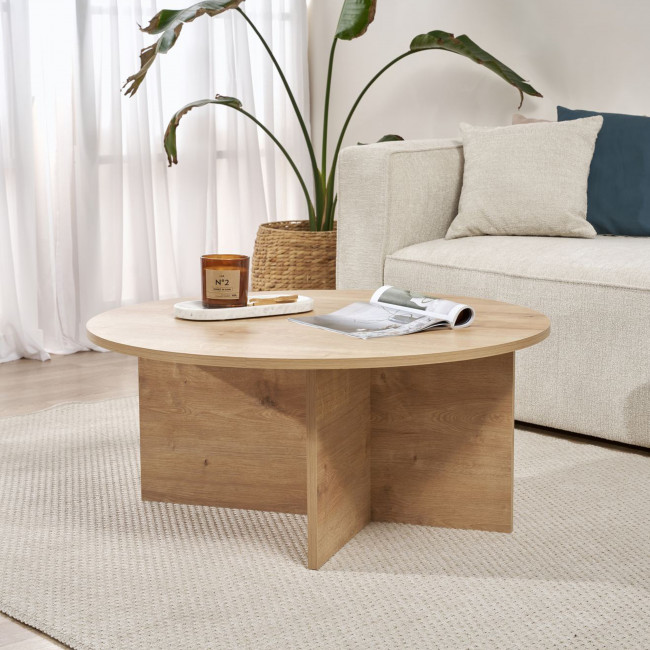 Soho - Table basse ronde en bois ø90cm