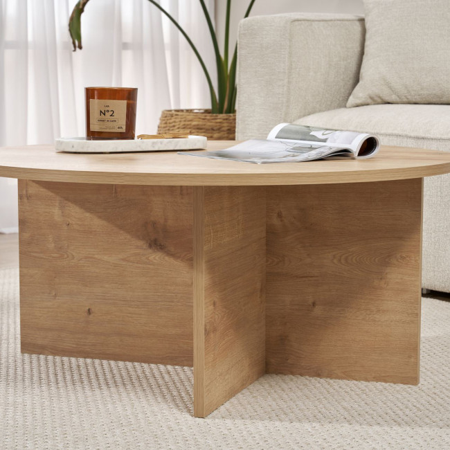 Soho - Table basse ronde en bois ø90cm