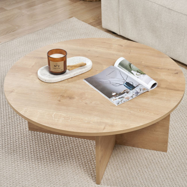 Soho - Table basse ronde en bois ø90cm