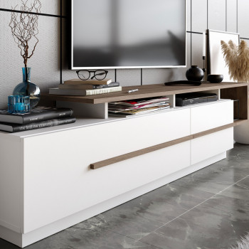 Axis - Meuble TV 2 portes en bois L180cm
