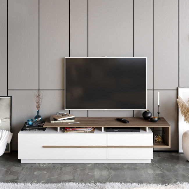 Axis - Meuble TV 2 portes en bois L180cm