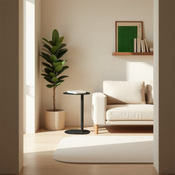 Sidy - Bout de canapé en métal H66cm