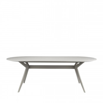 Zeme - Table à manger 6 personnes ovale en bois
