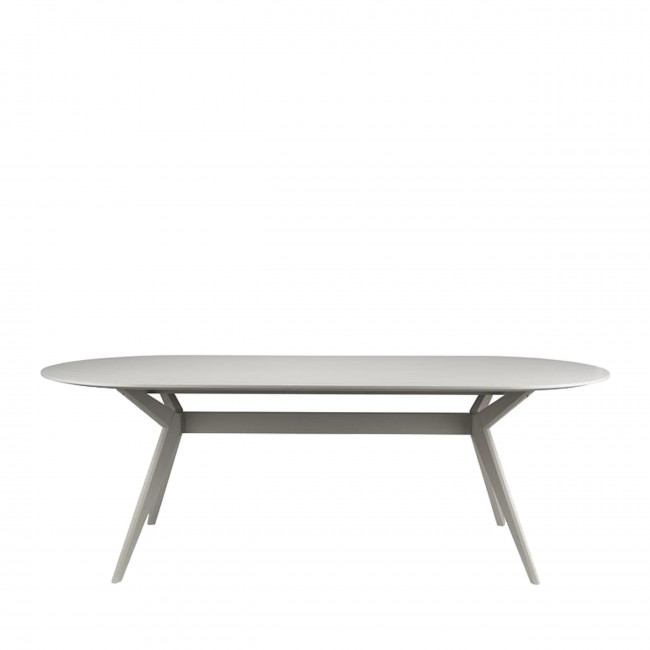 Zeme - Table à manger 6 personnes ovale en bois