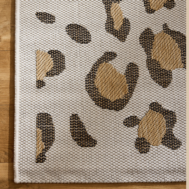 Yuma - Tapis contemporain imprimé léopard