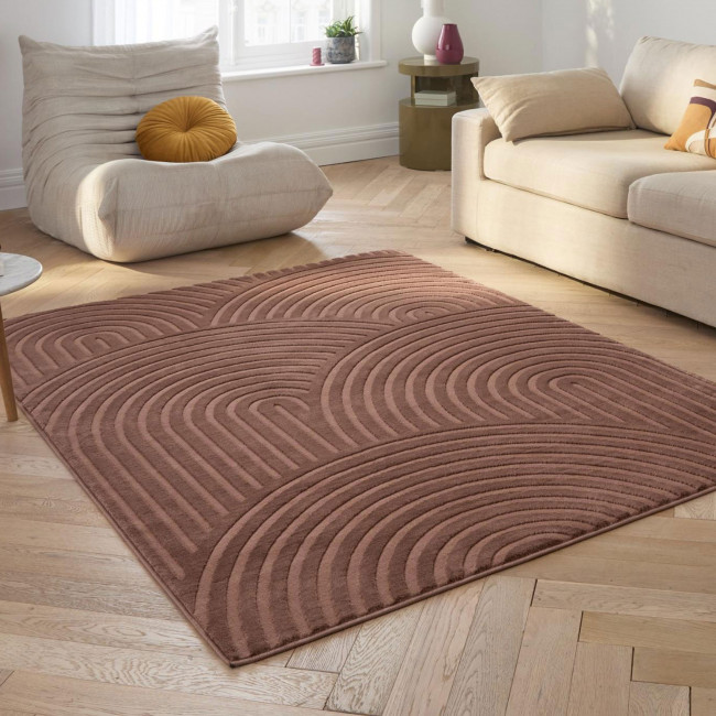 Jago - Tapis texturé à motifs en arches