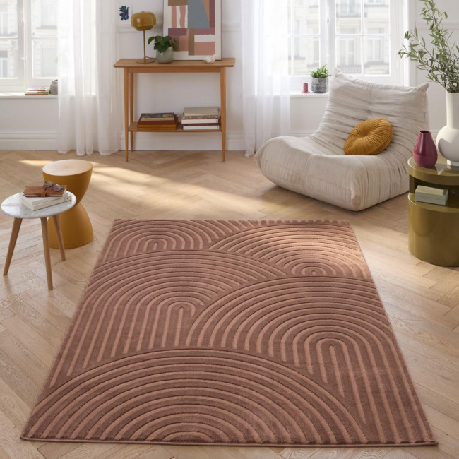 Jago - Tapis texturé à motifs en arches