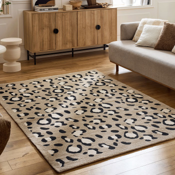 Nomad - Tapis contemporain à motifs léopard