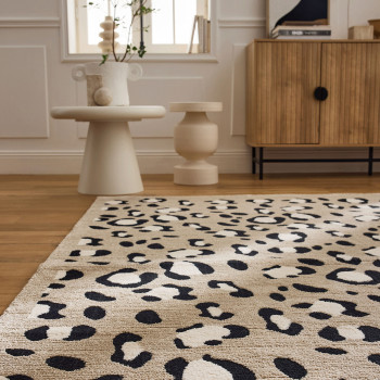 Nomad - Tapis contemporain à motifs léopard