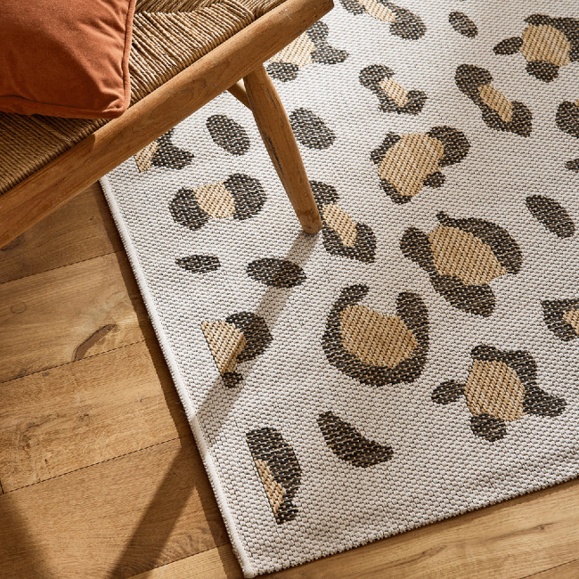 Yuma - Tapis contemporain imprimé léopard
