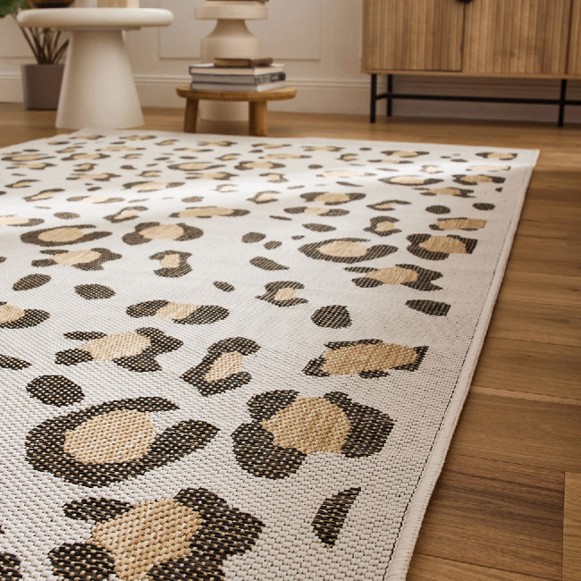 Yuma - Tapis contemporain imprimé léopard