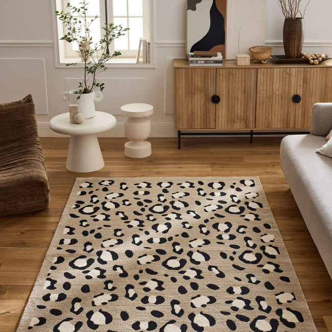 Nomad - Tapis contemporain à motifs léopard