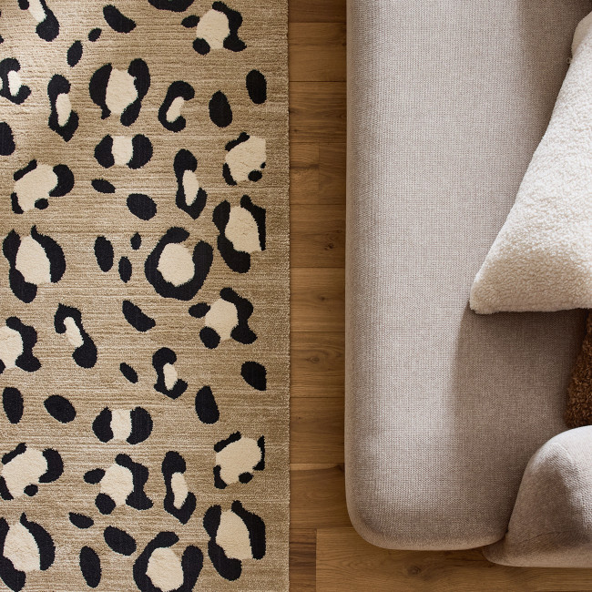 Nomad - Tapis contemporain à motifs léopard