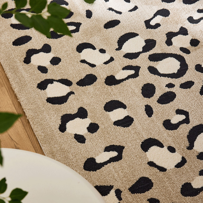 Nomad - Tapis contemporain à motifs léopard