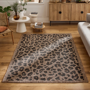 Yuma - Tapis contemporain imprimé léopard
